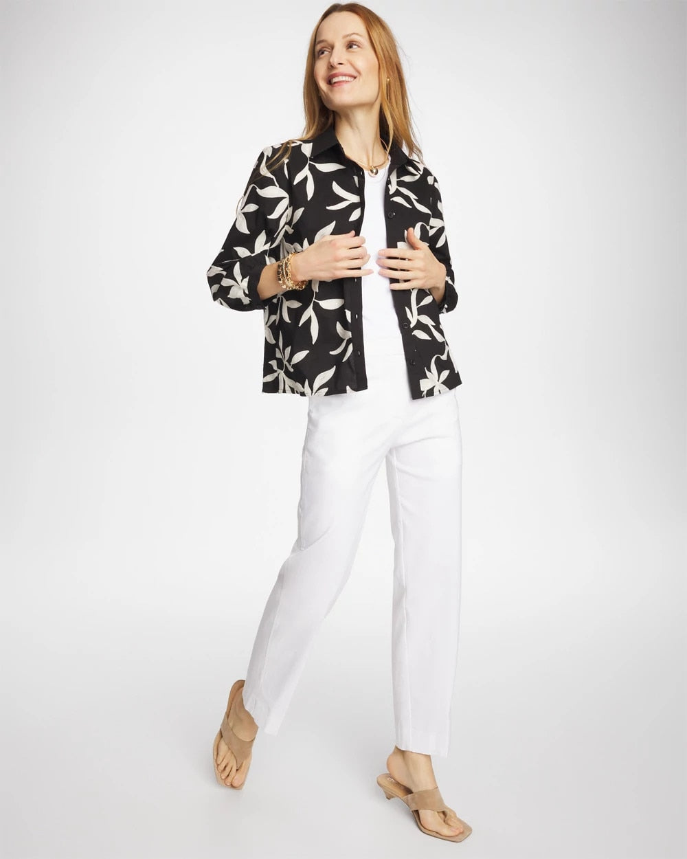 Alabaster Emme Fly Front Straight Crop Pants