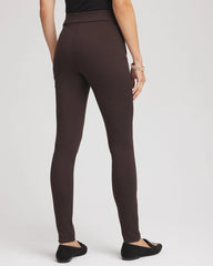 Cocoa Bean Juliet Slim Zip-Ankle Leggings