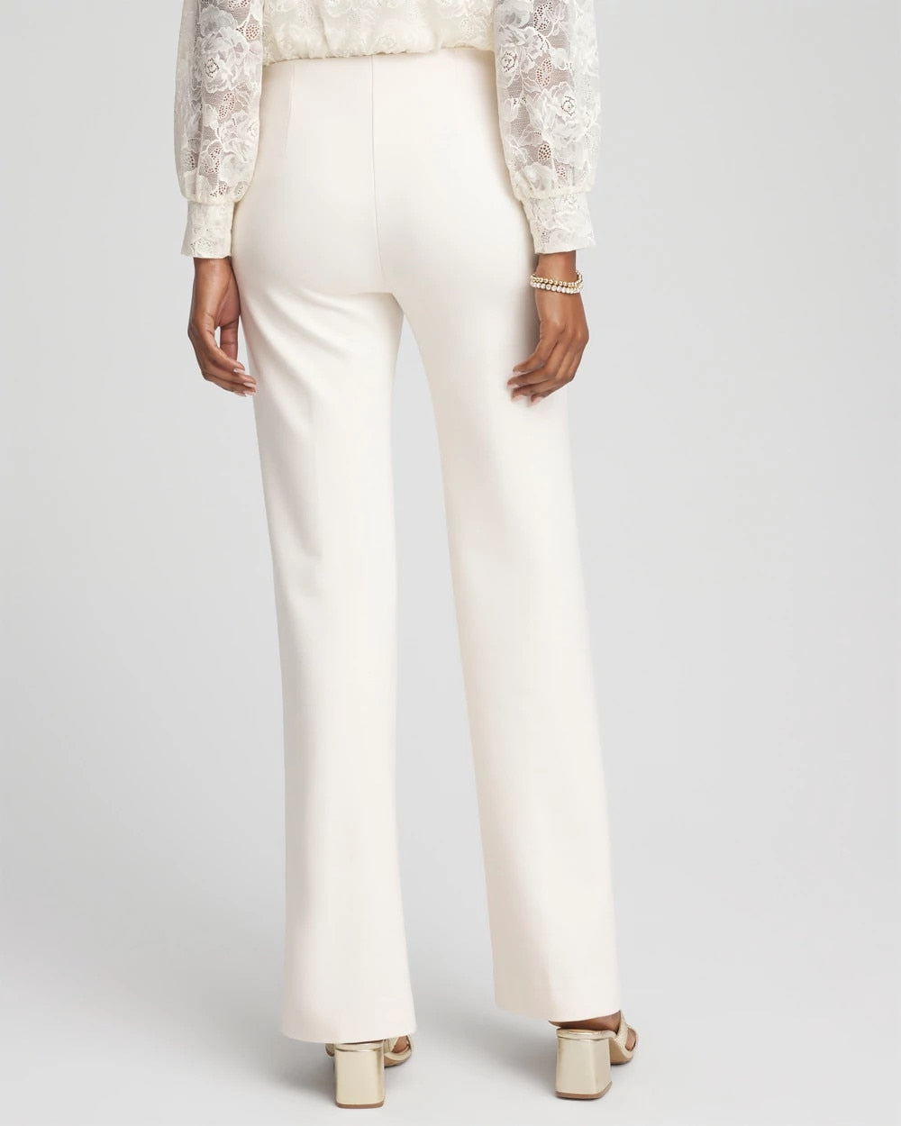 English Cream Juliet Wide Full Length Pant