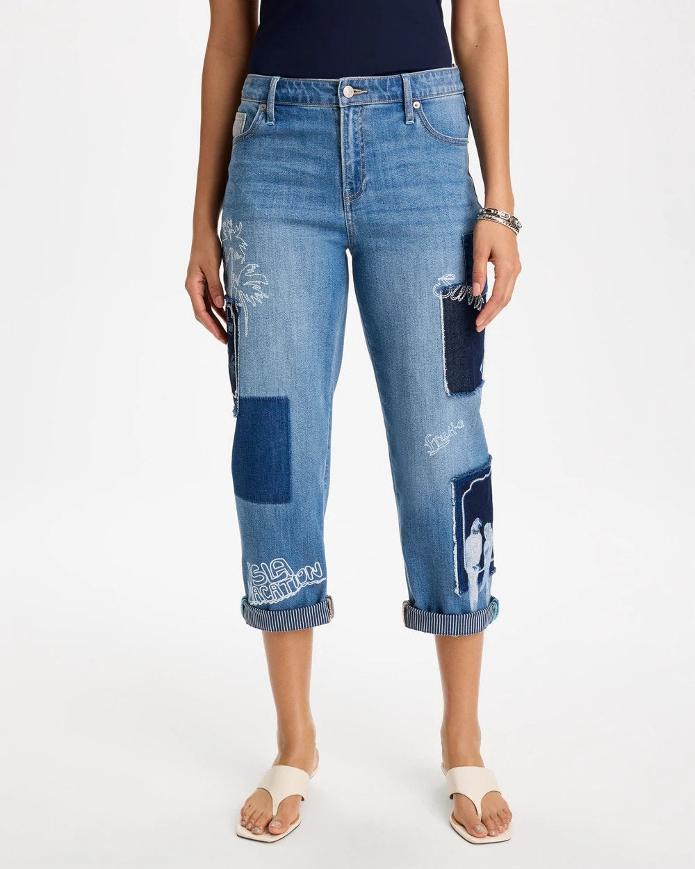 Underwater Indigo Relaxed Boyfriend Summer Jean