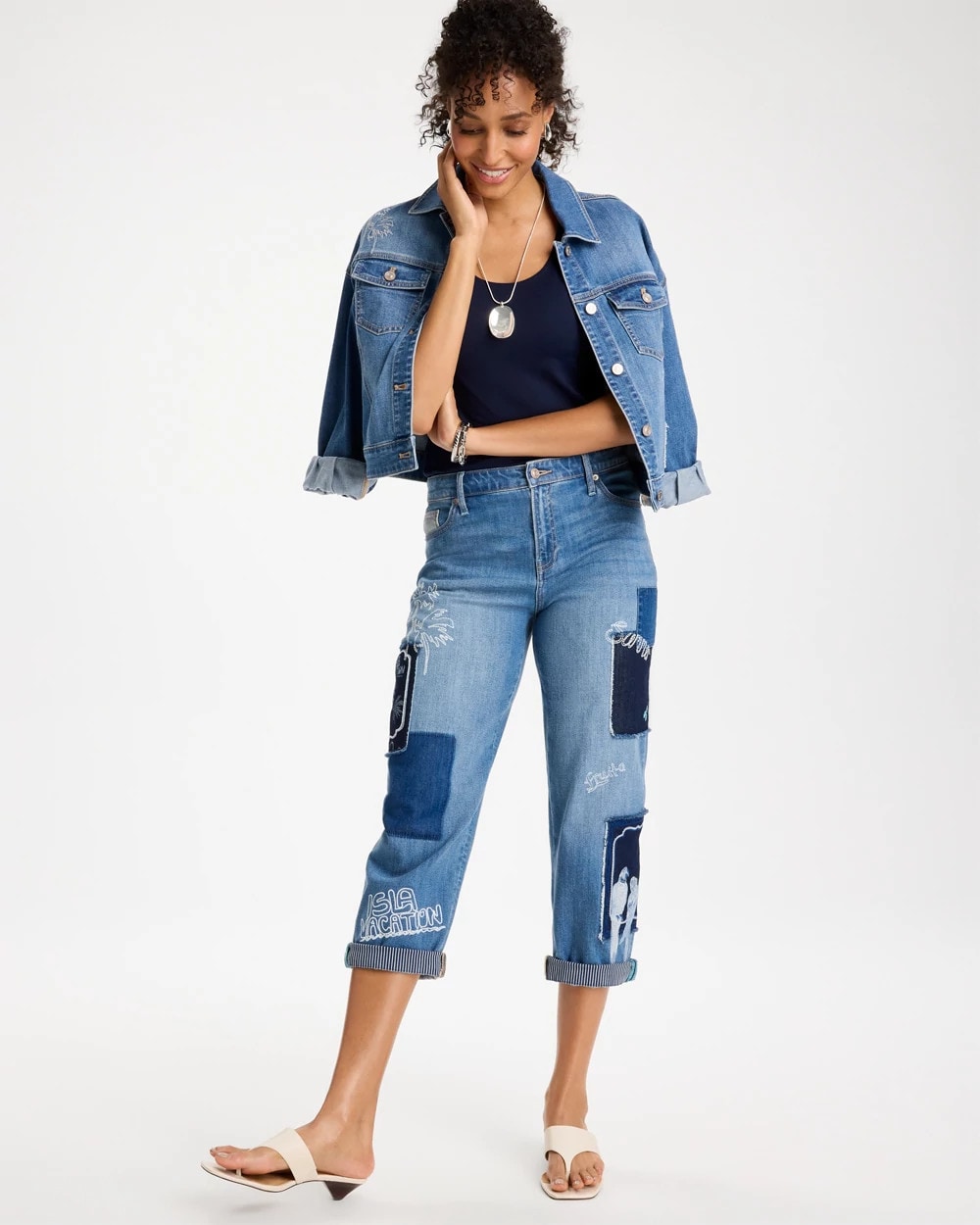 Underwater Indigo Relaxed Boyfriend Summer Jean