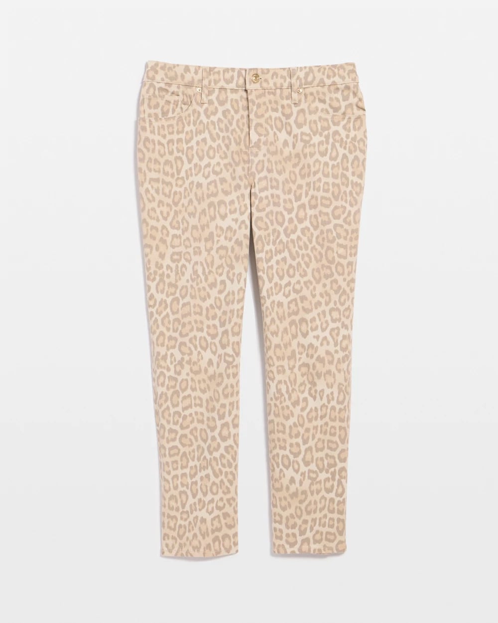 Classic Animal Animal Print Girlfriend Slim Cropped Jeans