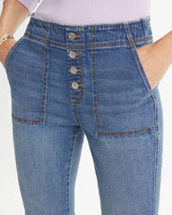 Aquaria Indigo Pull-On 22" Capri Jeans