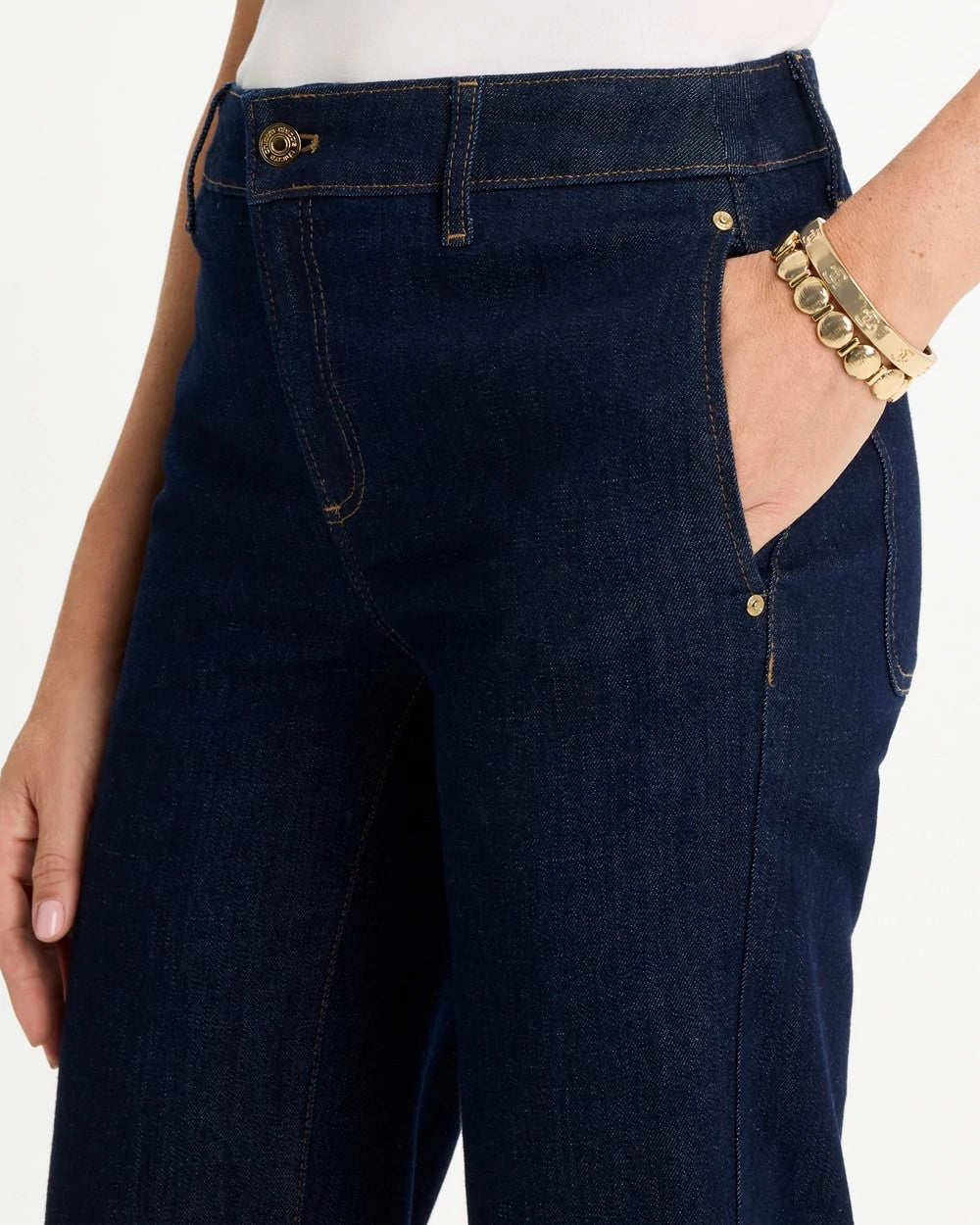 Cedar Rinse Straight Crop Trouser Jeans