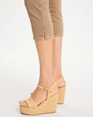 Topaz Smoke Pull-On Capri Jeans