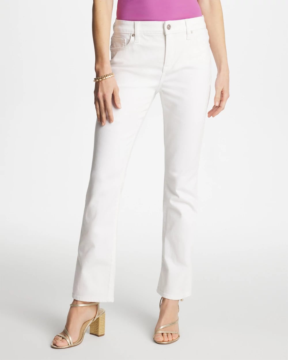 Alabaster Cropped Girlfriend Kick Flare Jeans