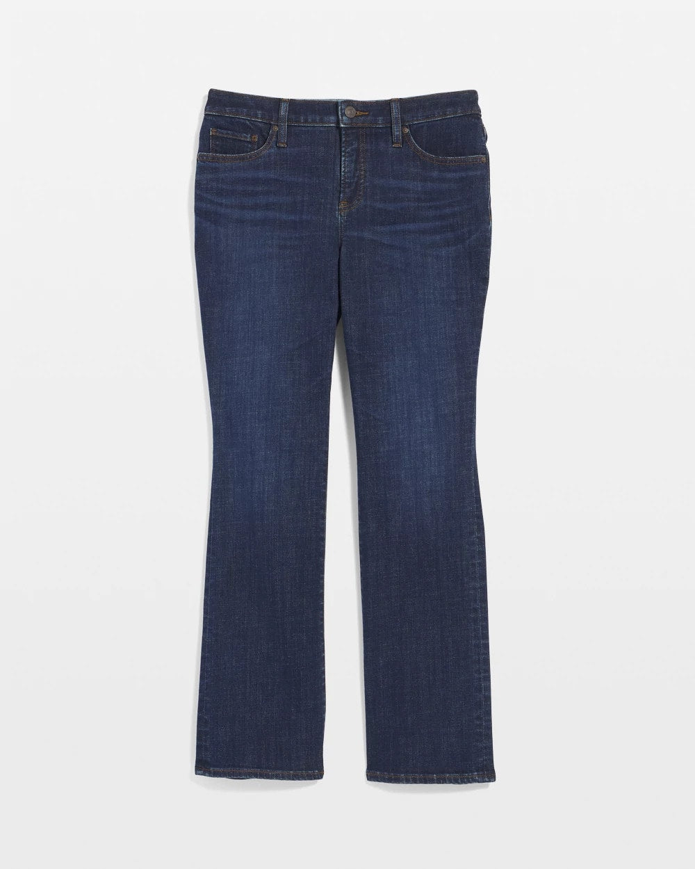 Dark Sapphire Indigo Girlfriend Kick Flare Jeans