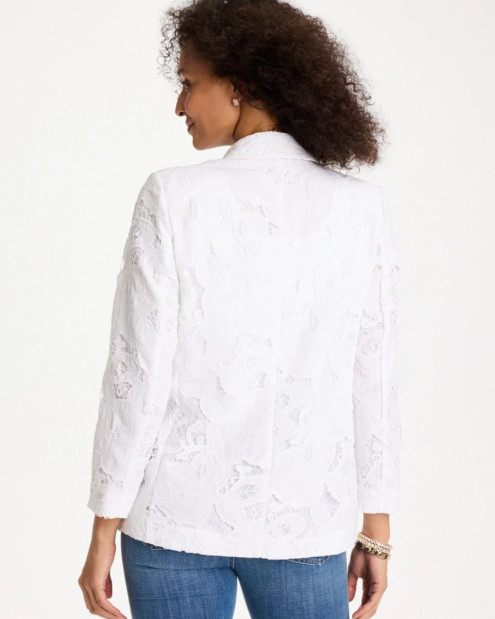 Alabaster Classic Lace Blazer