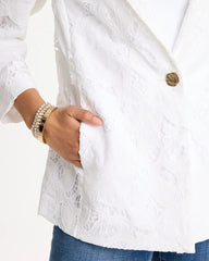 Alabaster Classic Lace Blazer
