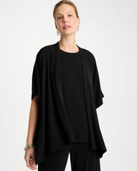 Black Travelers™ Knit Cape Cardigan