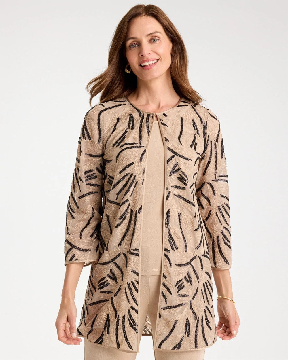 New Sonora Sand Travelers™ Collection Embroidered Sequins Jacket