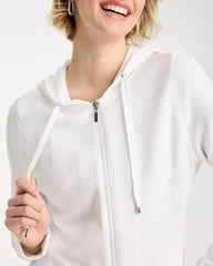 Alabaster Zenergy® Beach Slub Zip-Front Hoodie
