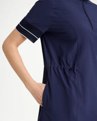 Passport Blue Zenergy® UPF Mesh Trim Dress