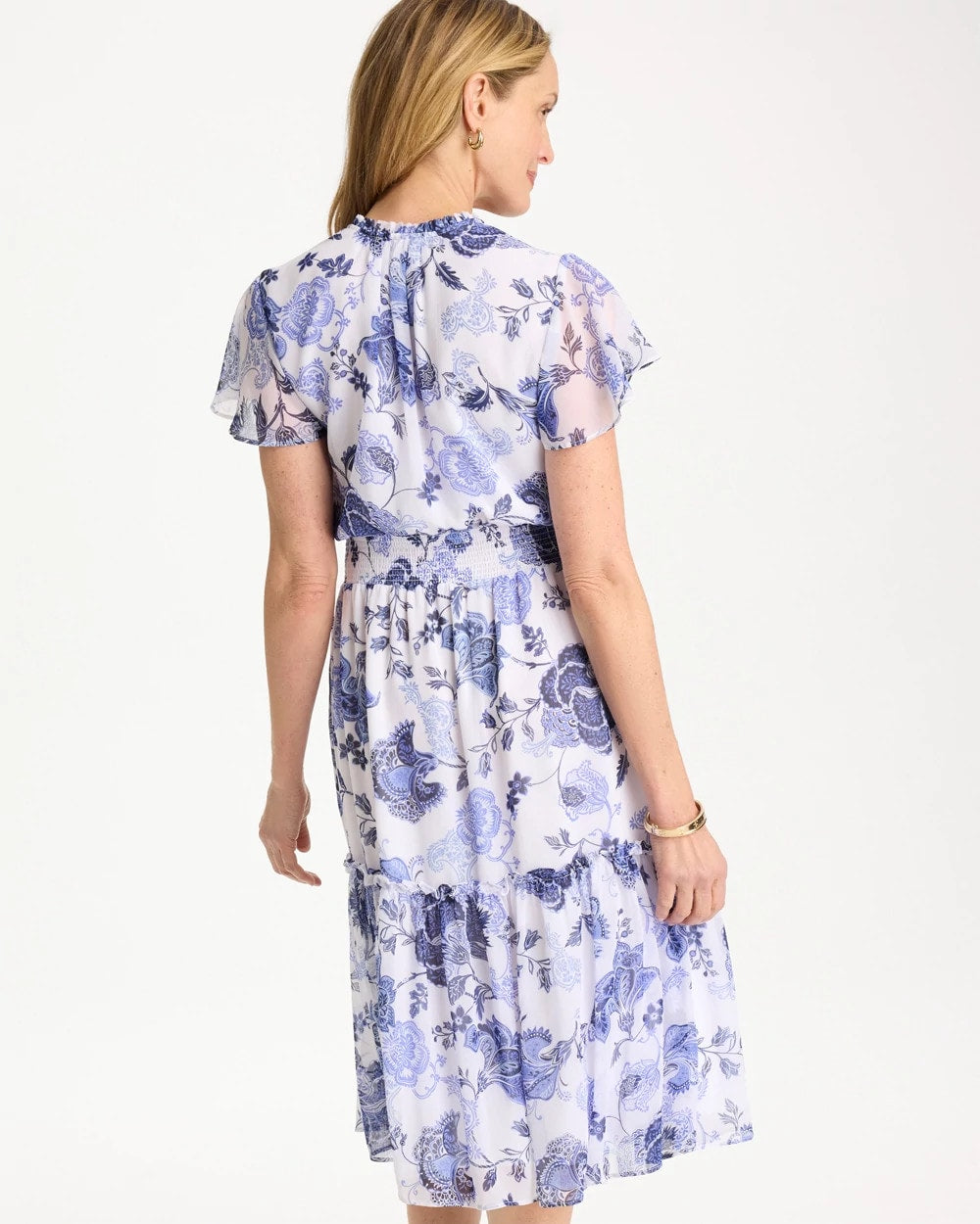 Alabaster Floral Smocked Waist Dress