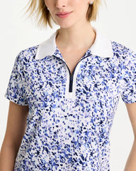 Amparo Blue Zenergy® UPF Half-Zip Collared Pullover Top