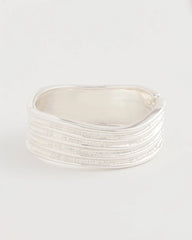 Silver Silvertone Cuff Bracelet