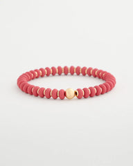Coral Coral Inspired Round Stretch Bracelet