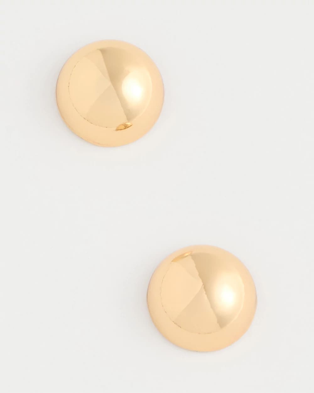 Gold Mini Goldtone Sphere Stud Earrings