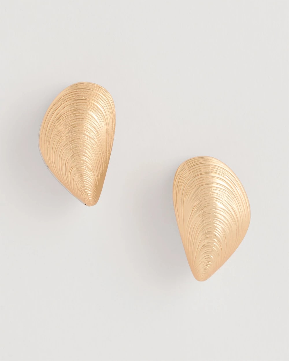 Mixed Metals Mixed Metal Shell Earrings