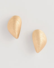 Mixed Metals Mixed Metal Shell Earrings
