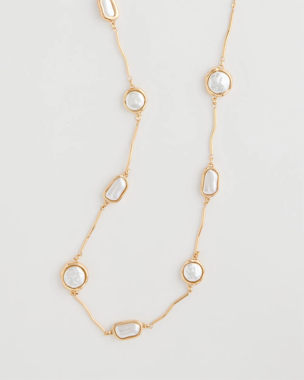 Pearl Siren Faux Pearl Long Necklace