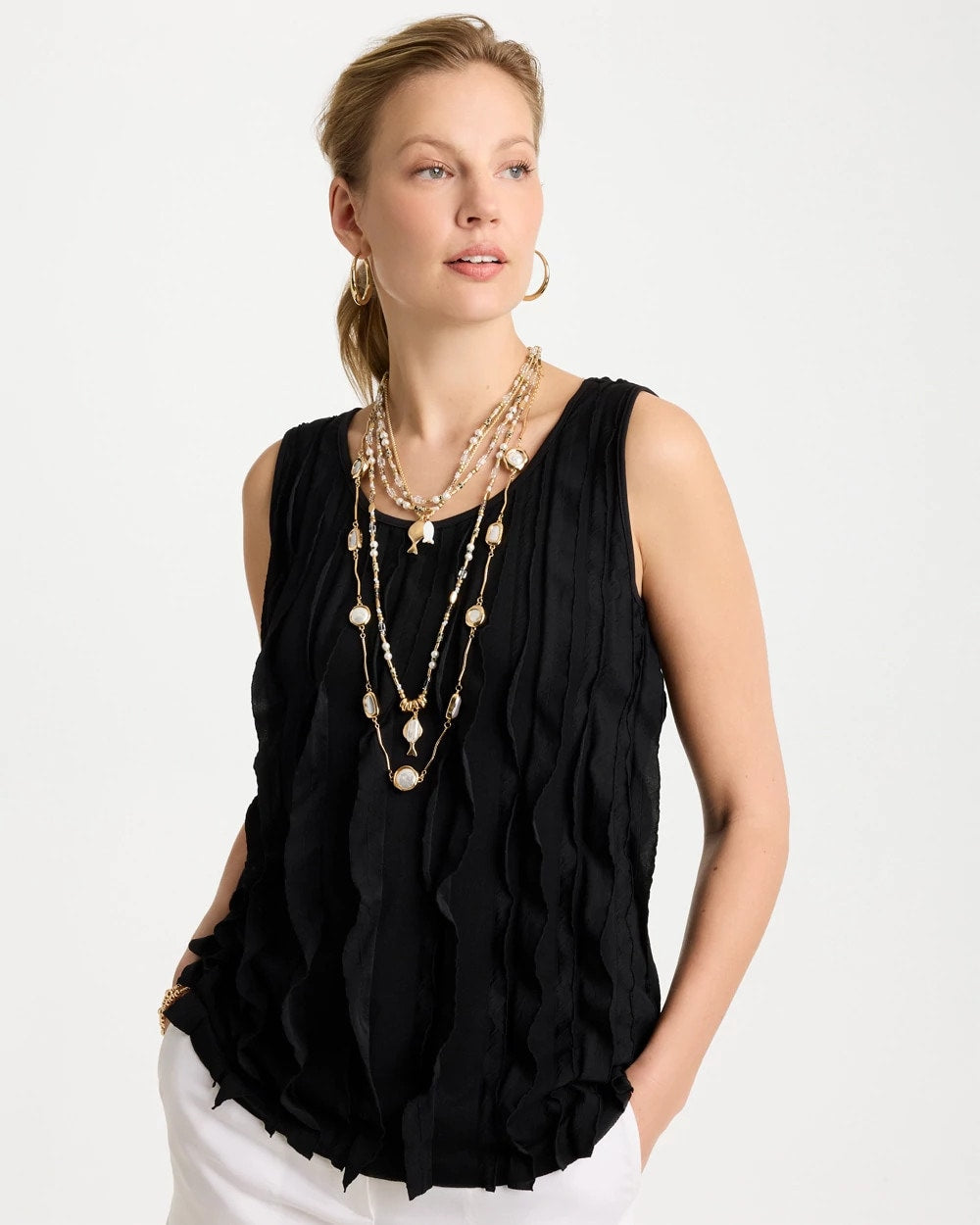 Pearl Siren Faux Pearl Long Necklace
