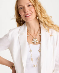 Pearl Siren Faux Pearl Pendant Necklace