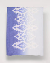 Blue Ombre Burnout Oblong Scarf