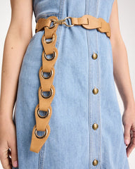 Brown Grommet Belt