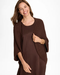 Deep Brown Knit Cocoon