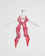 Cherry Lush Printed Skinny Scarf