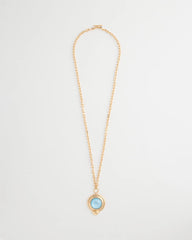 Aqua Twice As Nice Aqua Pendant Necklace