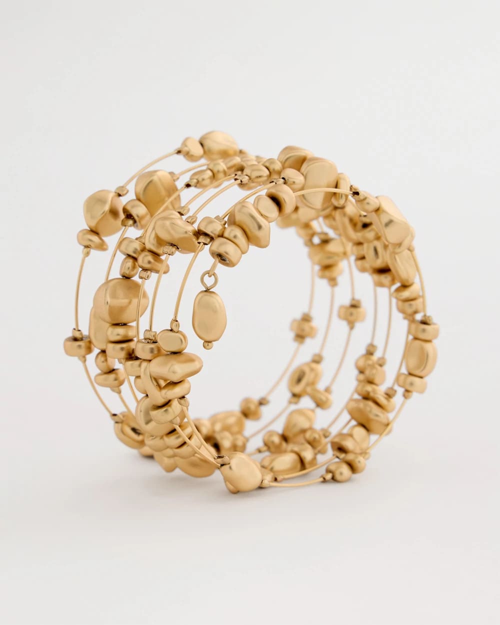 Gold Goldtone Coil Bracelet