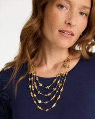 Gold Golden Nugget Illusion Necklace