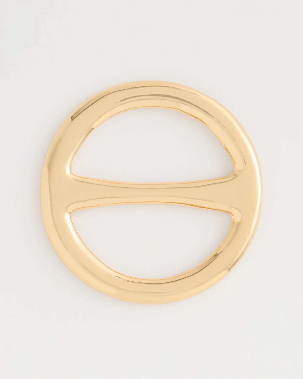Gold Golden Round Scarf Ring