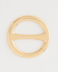 Gold Golden Round Scarf Ring