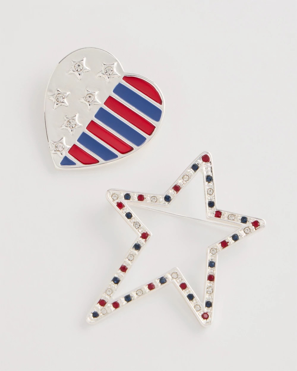 Multi Americana Brooch Set of Two