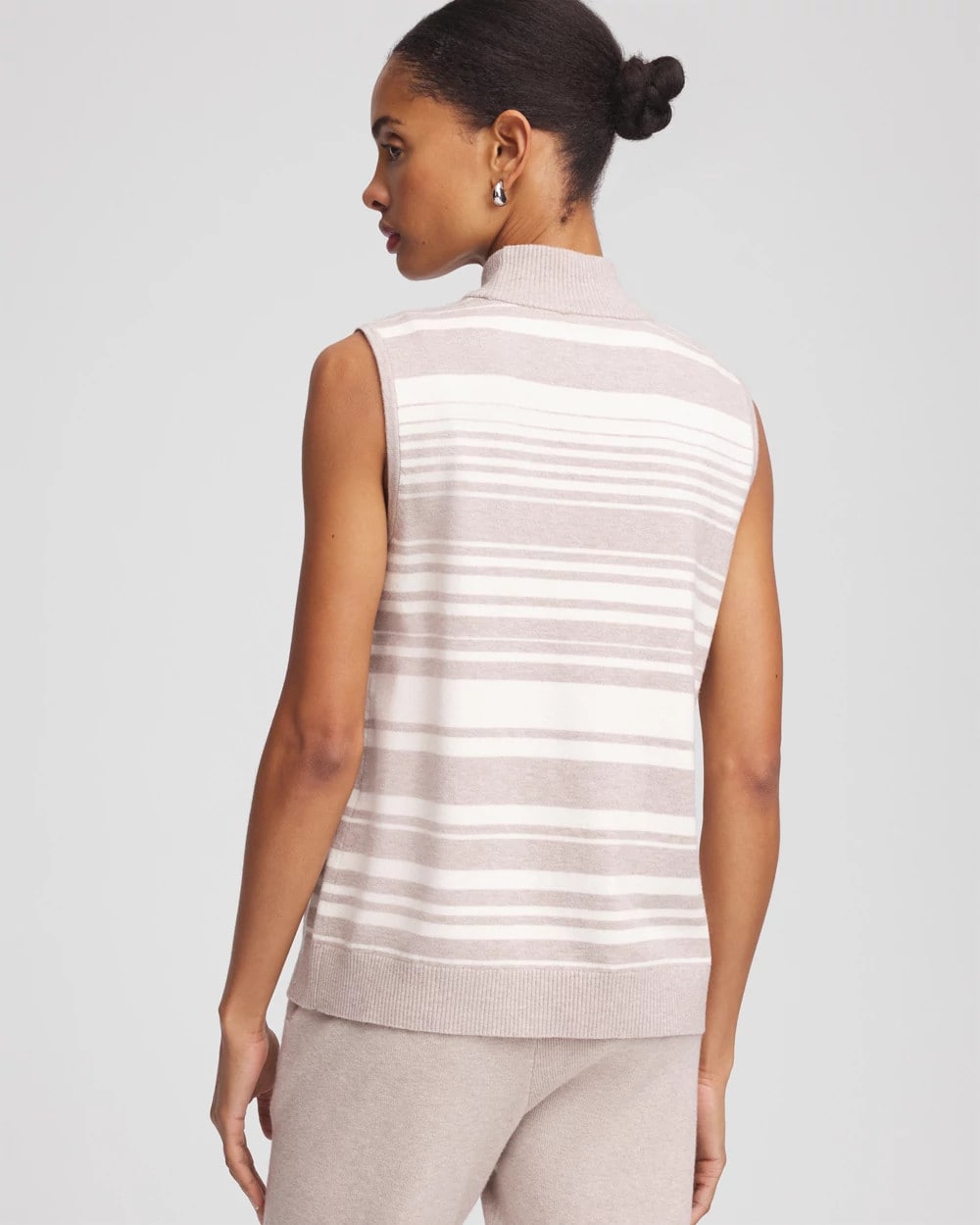 Helium Faux Heather Zenergy® Luxe Cashmere-Blend Cap-sleeve Top
