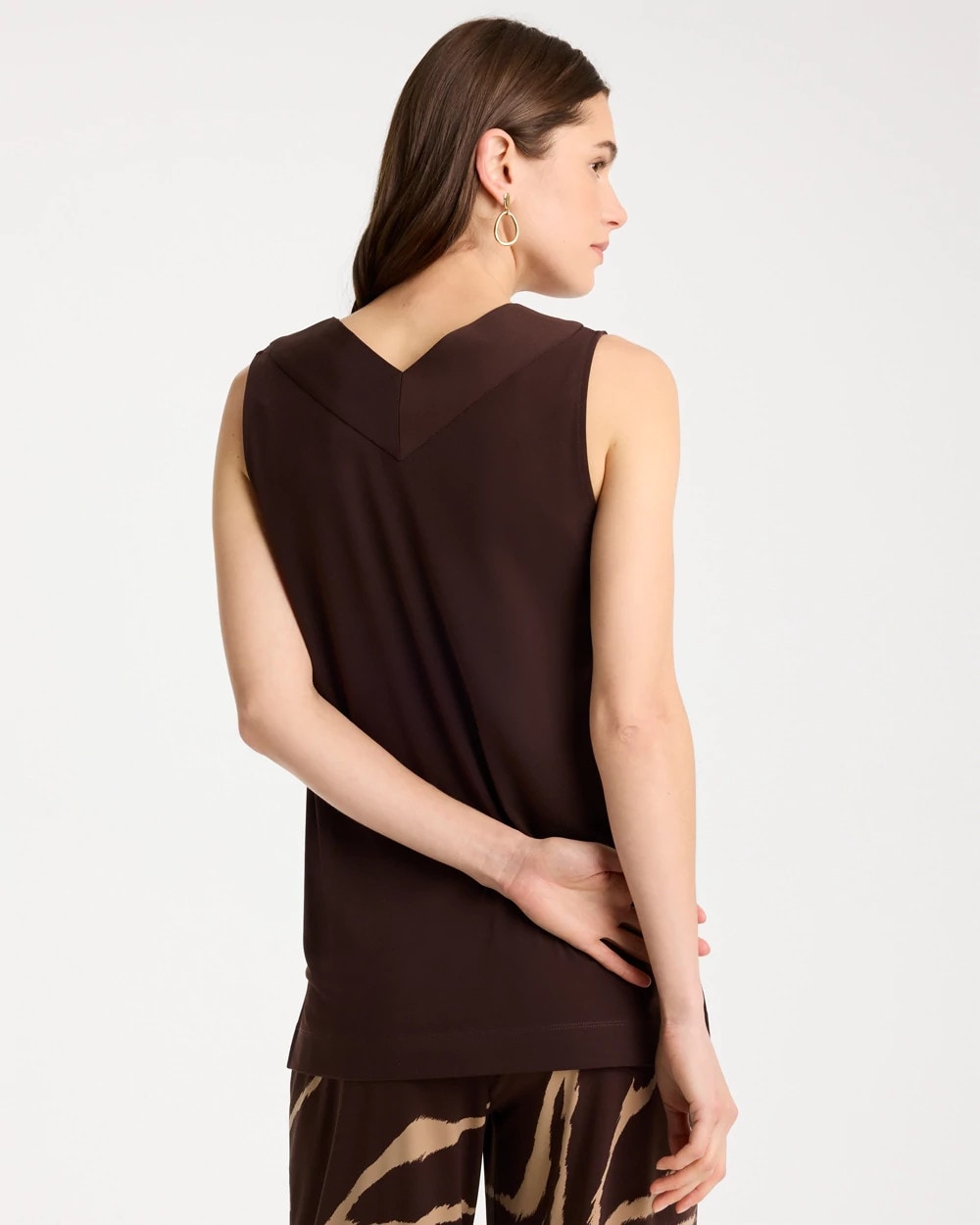 Cocoa Bean Travelers™ Knit V-Neck Tank
