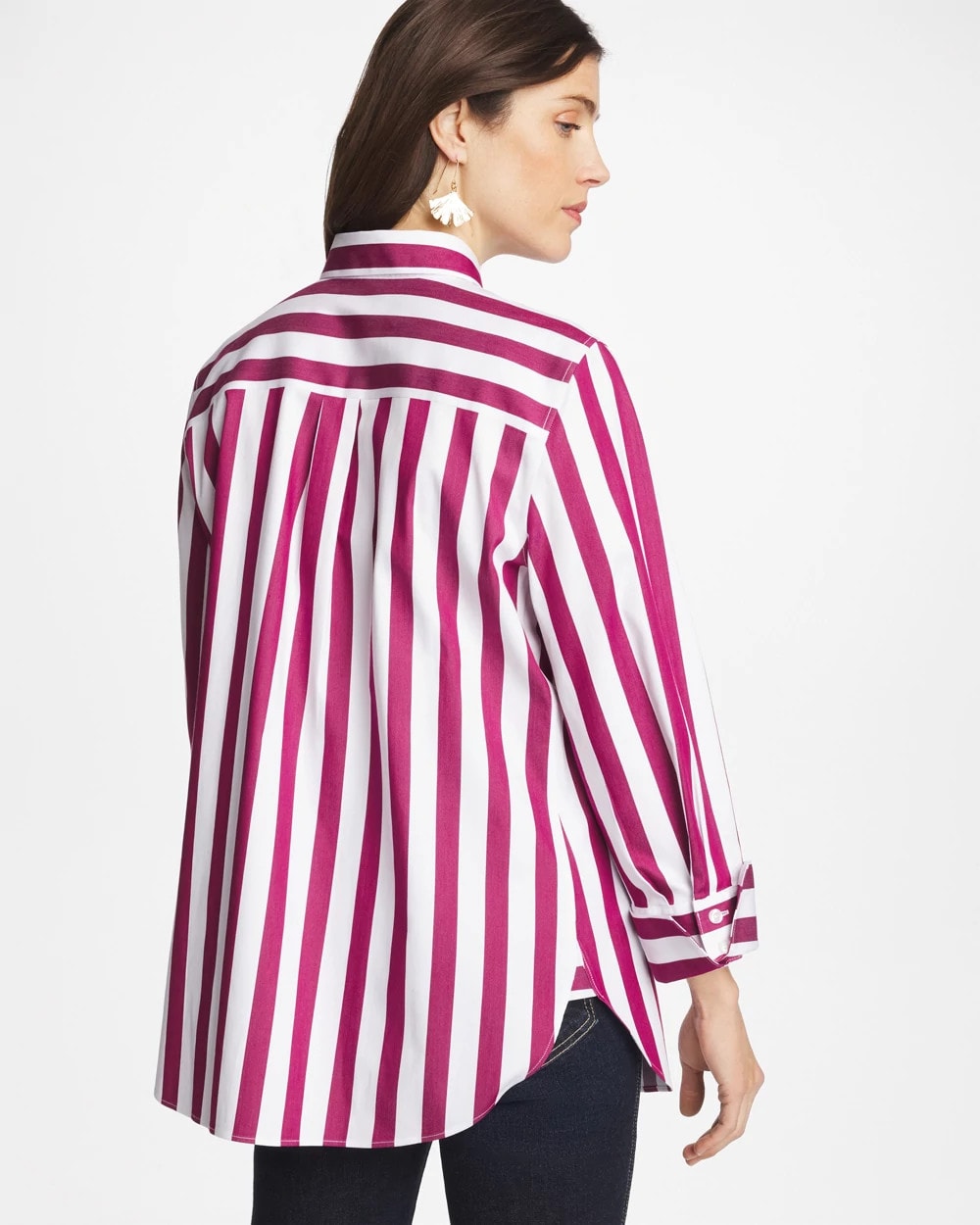 Gladiolus No Iron™ Stretch Striped Shirt
