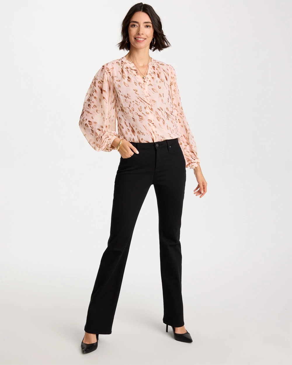 Sweet Blossom Georgette Soft Spots Blouse