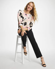 Sweet Blossom Satin Blossom Burst Top