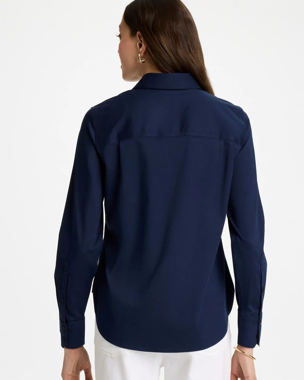 Classic Navy No Iron™ Stretch Shirt
