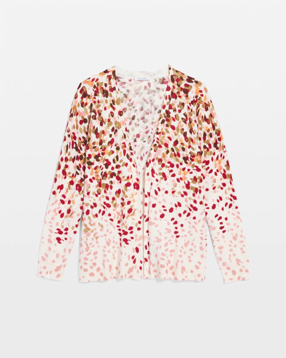 Multi Ombré Printed V-Neck Cardigan