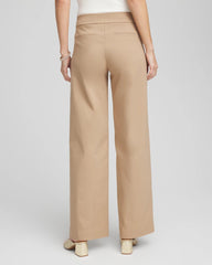 Cattail Brown Brigitte™ Slim Wide-Leg Pants
