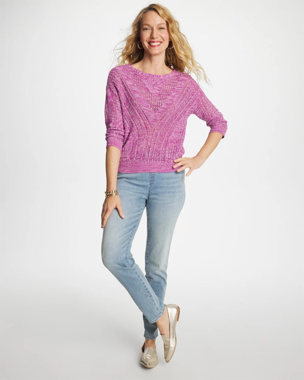 Printemps Indigo Pull-On Slim Ankle Jeggings