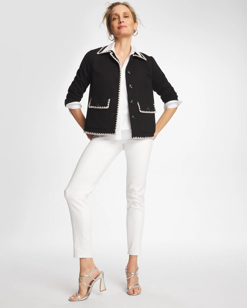 Alabaster Pull-On Ankle Jeggings