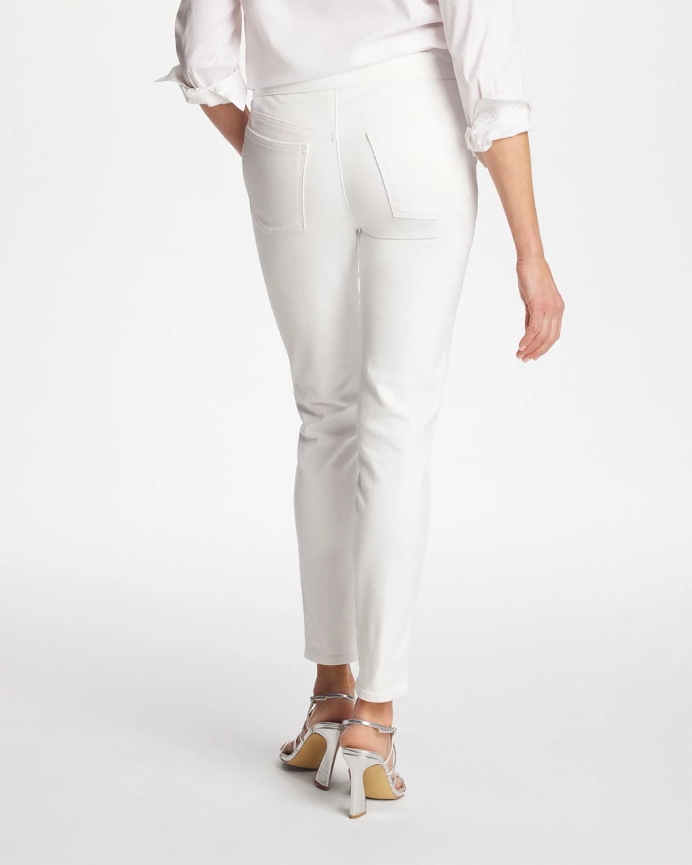 Alabaster Pull-On Ankle Jeggings