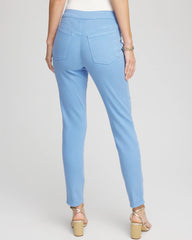 Tidal Blue Modern Pull-On Ankle Jeggings