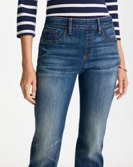 Santorini Indigo Pull-On Straight Jeans